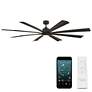 7_Size Matters Indoor/Outdoor 8-Blade 84" Smart Fan Bronze 4CCT LED Remo more views