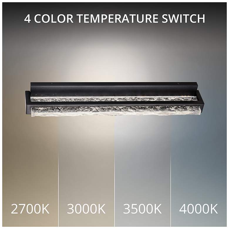 Image 2 Skate 4.5"H x 24"W 1-Light Bath Vanity & Wall Light in Black more views
