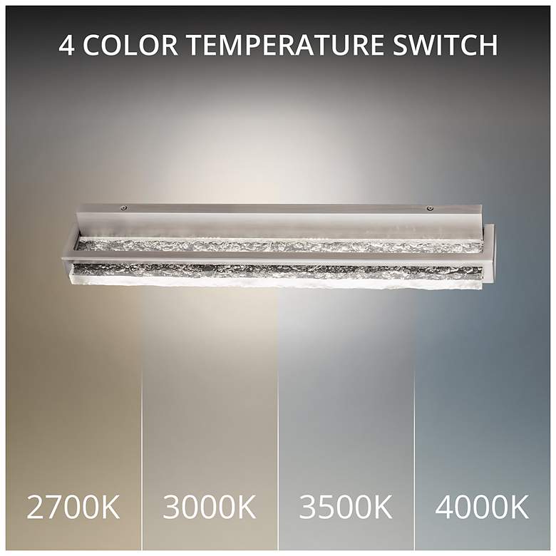Image 2 Skate 4.5"H x 24"W 1-Light Bath Vanity & Wall Light in Brushed Nickel more views
