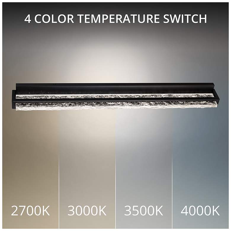 Image 2 Skate 4.5"H x 36"W 1-Light Bath Vanity & Wall Light in Black more views