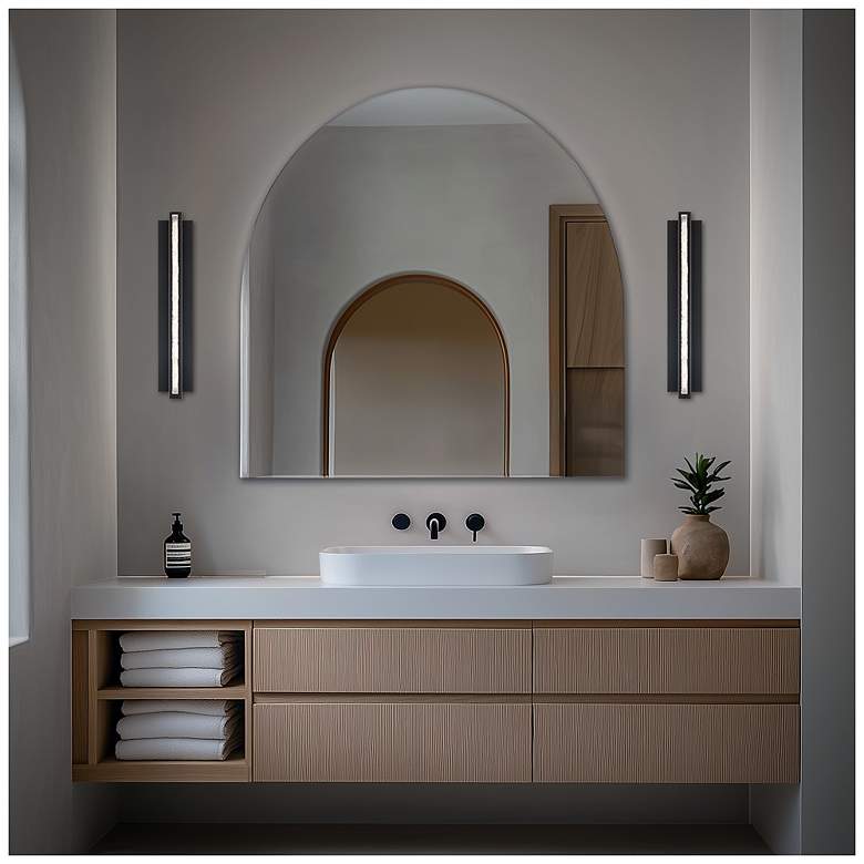 Image 4 Skate 4.5"H x 36"W 1-Light Bath Vanity & Wall Light in Black more views