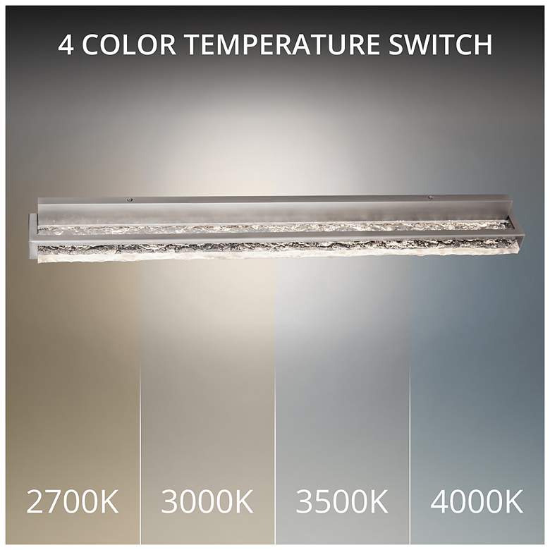 Image 2 Skate 4.5"H x 36"W 1-Light Bath Vanity & Wall Light in Brushed Nickel more views