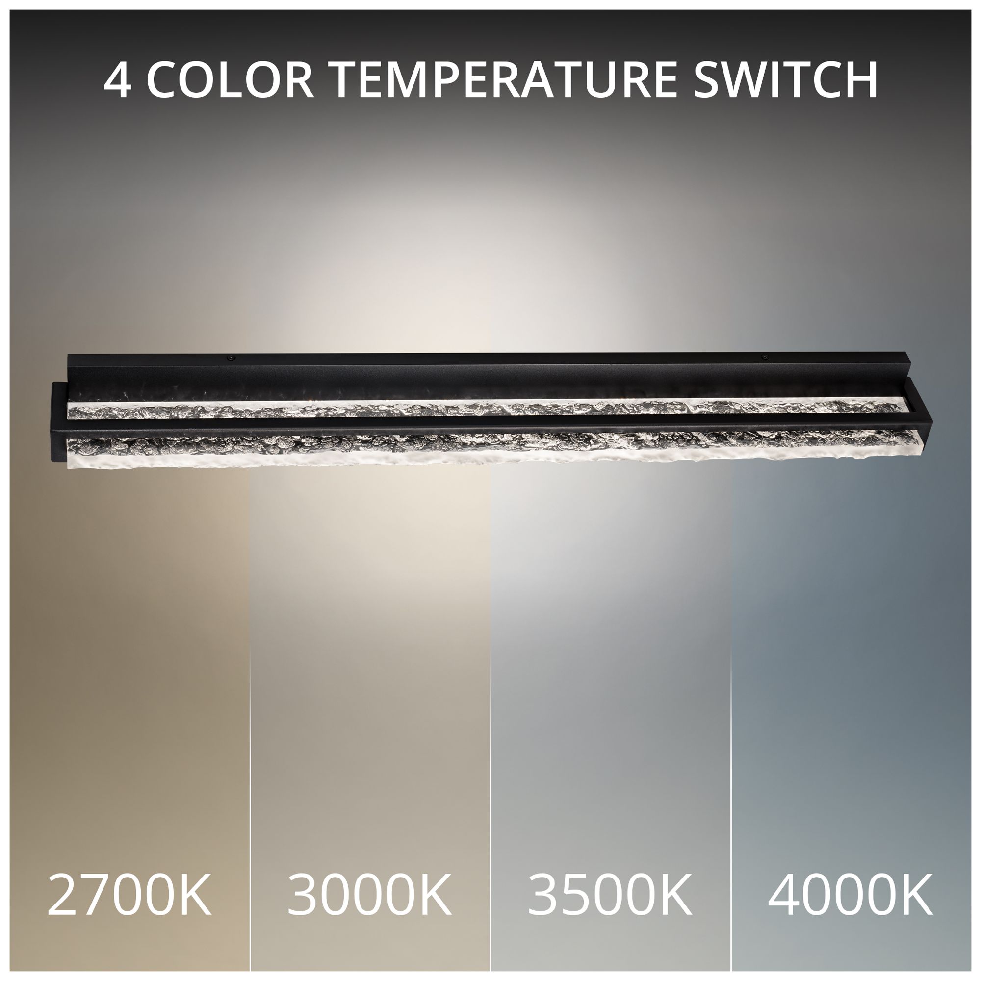 Image 2 Skate 4.5"H x 36"W 1-Light Bath Vanity & Wall Light in Black more views