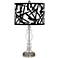 Sketchy Giclee Apothecary Clear Glass Table Lamp