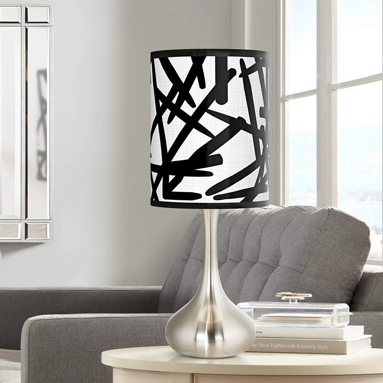 Image 1 Sketchy Giclee Droplet Table Lamp