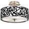 Sketchy Giclee Glow 14" Wide Ceiling Light