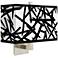 Sketchy Rectangular Giclee Shade Wall Sconce