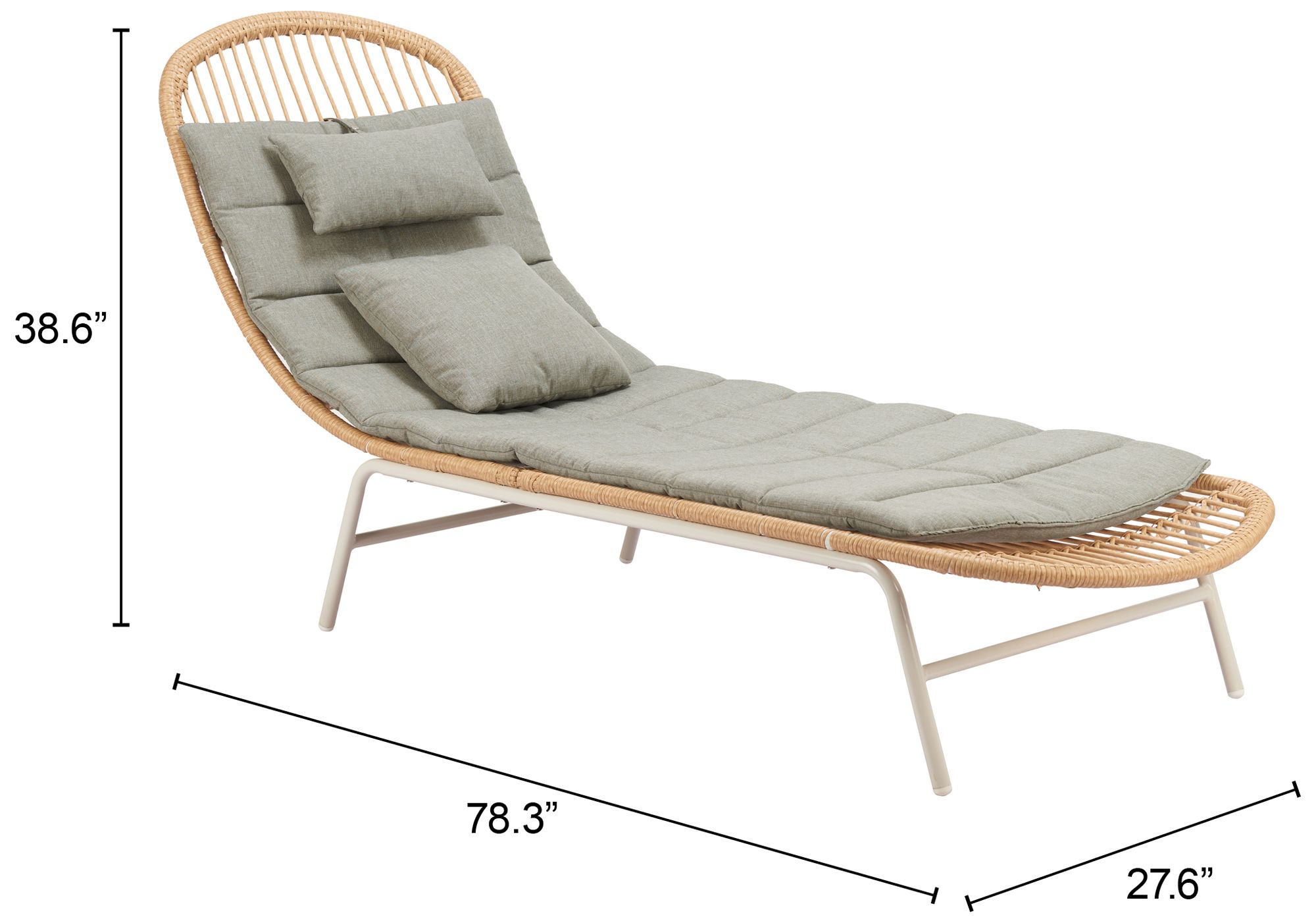 Skim Chaise Lounge Multicolor