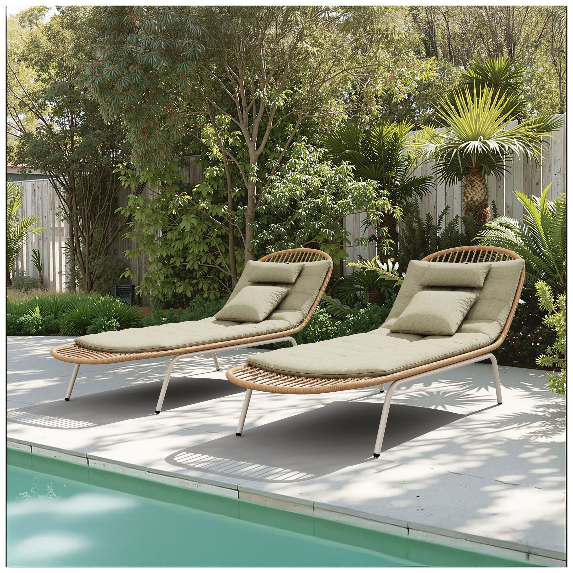 Skim Chaise Lounge Multicolor