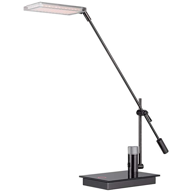 Image 1 Skimmer Gun Metal LED Desk Lamp