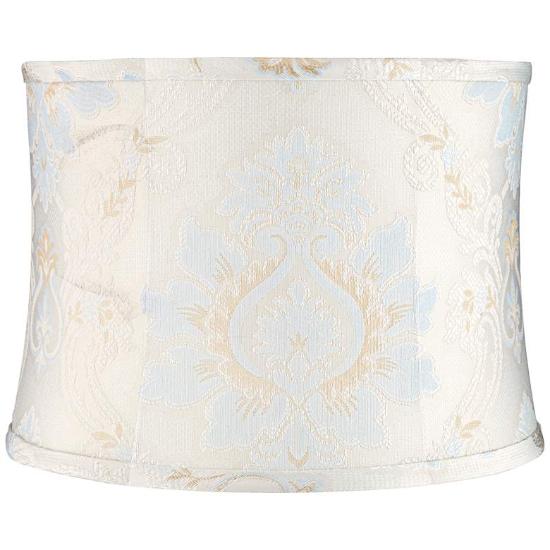 Image 1 Skovde Blue Soft Drum Lamp Shade 13x14x10 (Spider)