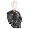 Skull 6 1/4" High Bronze Accent Night Light Table Lamp