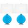 Sky Blue Carrie Table Lamp Set of 2