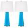 Sky Blue Leo Table Lamp Set of 2