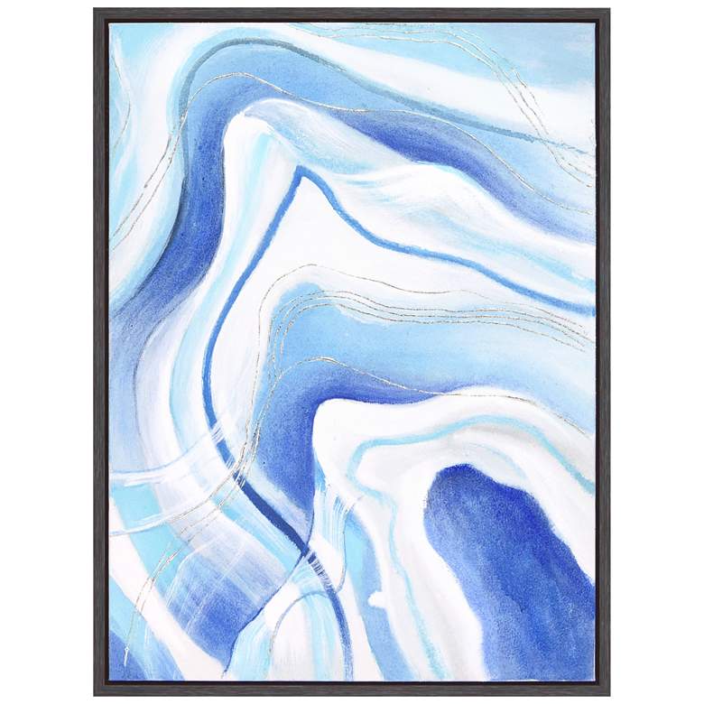 Image 3 Sky Elixer 40" High Textured Metallic Framed Canvas Wall Art