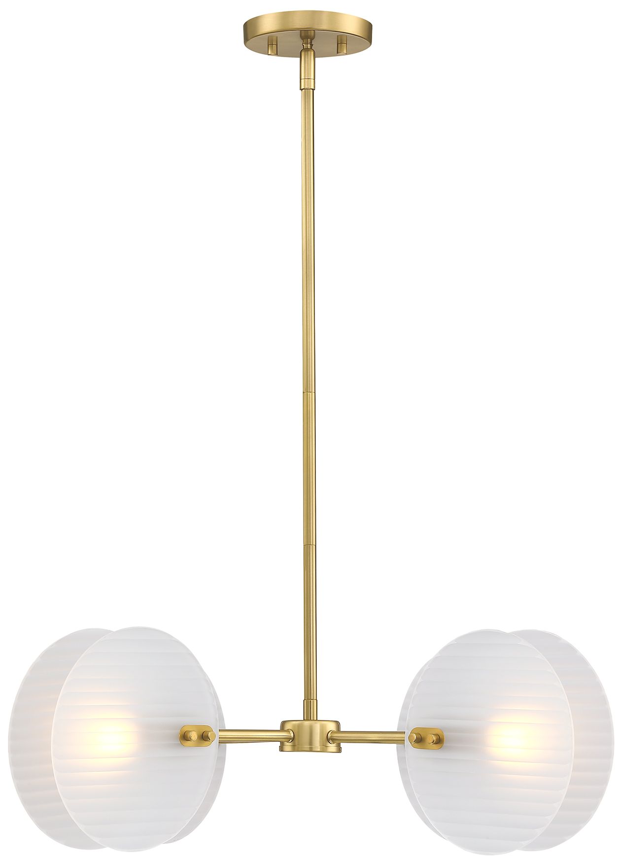Image 7 Sky Fall 4-Light Brushed Gold Contemporary Geometric Chandelier more views