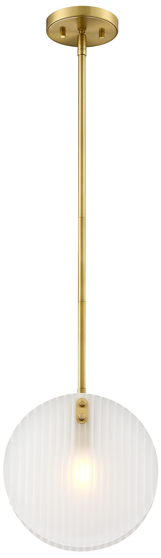 Image 3 Sky Fall 60 Watt 1-Light Brushed Gold Contemporary Pendant Light more views