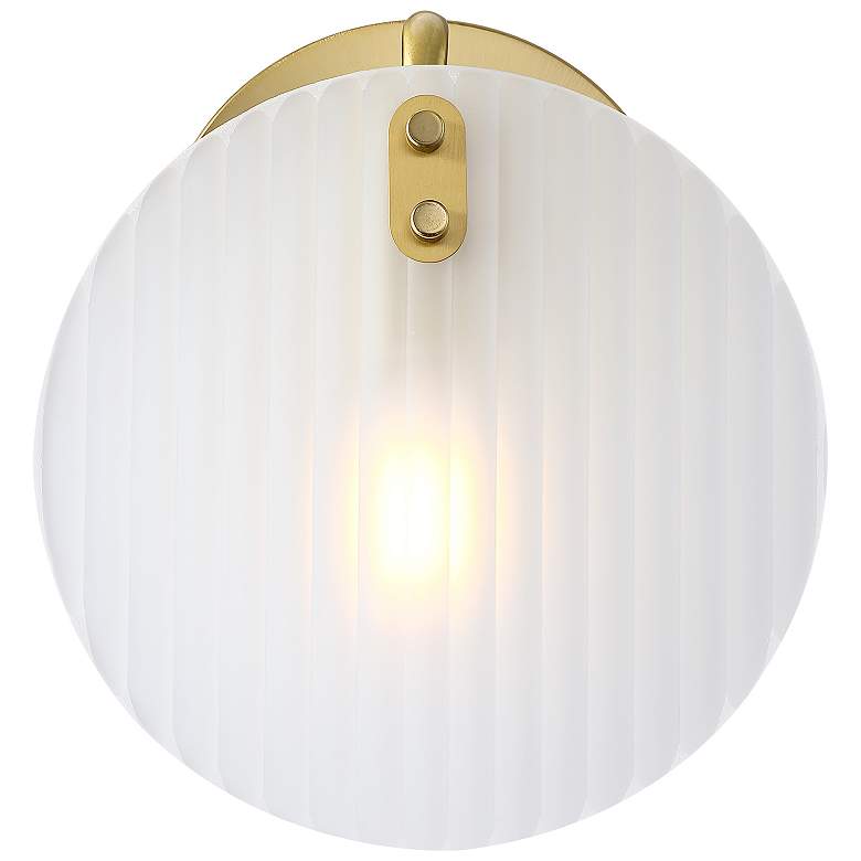 Image 1 Sky Fall 8 in. 1-Light Brushed Gold Wall Sconce Light