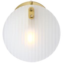 Sky Fall 8 in. 1-Light Brushed Gold Wall Sconce Light