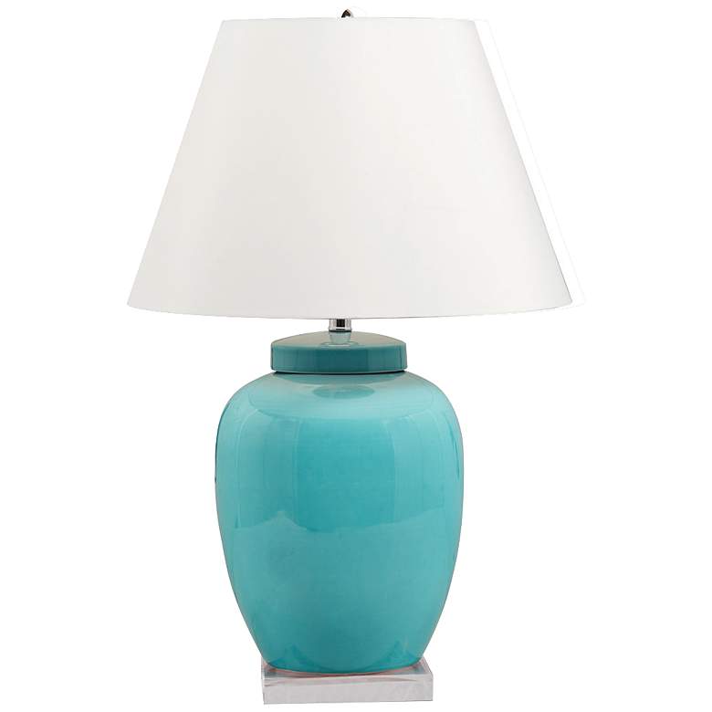 Image 1 Sky Ginger Blue Porcelain Table Lamp