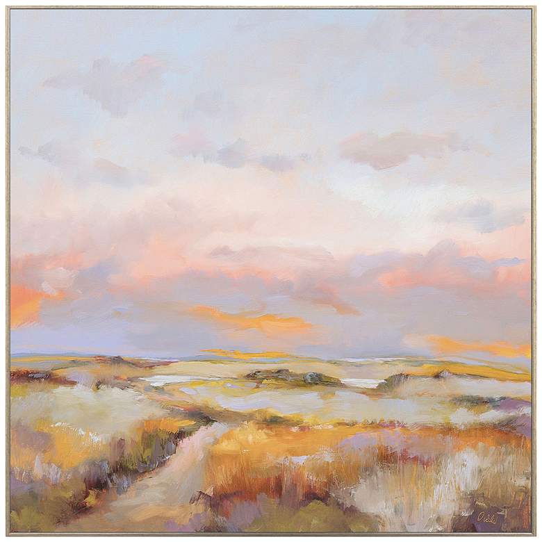 Image 1 Sky on Fire 36"W x 36"H Modern Framed Art