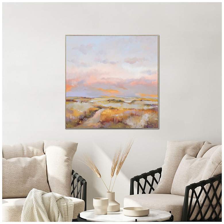 Image 4 Sky on Fire 36"W x 36"H Modern Framed Art more views