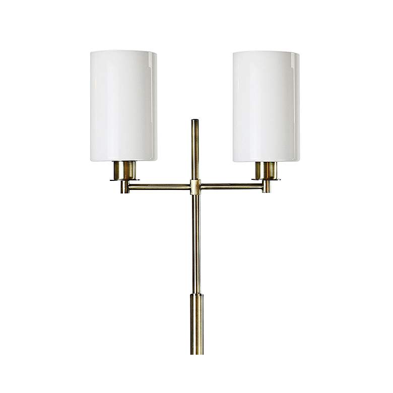 Image 3 Skydrop Brass Metal 2-Light Floor Lamp more views
