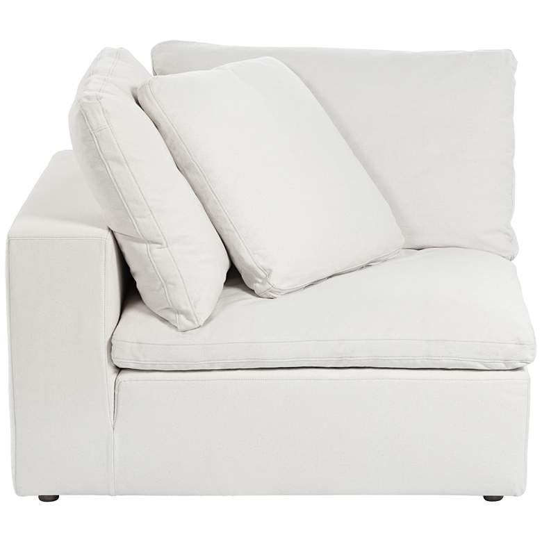 Image 5 Skye 125 inch Wide Pearl White 3-Piece Modular Sofa more views
