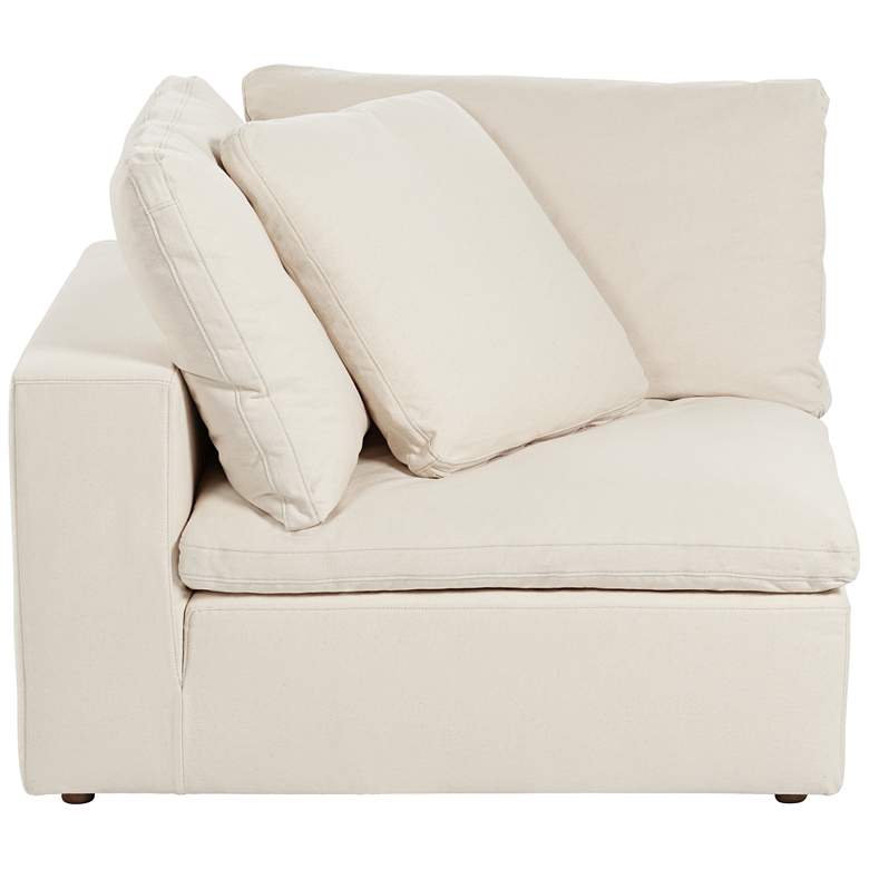 Skye 125&quot;W Classic Natural Linen 3-Piece Modular Sofa more views