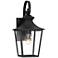 Skye 16 1/4" High Black Outdoor Wall Light