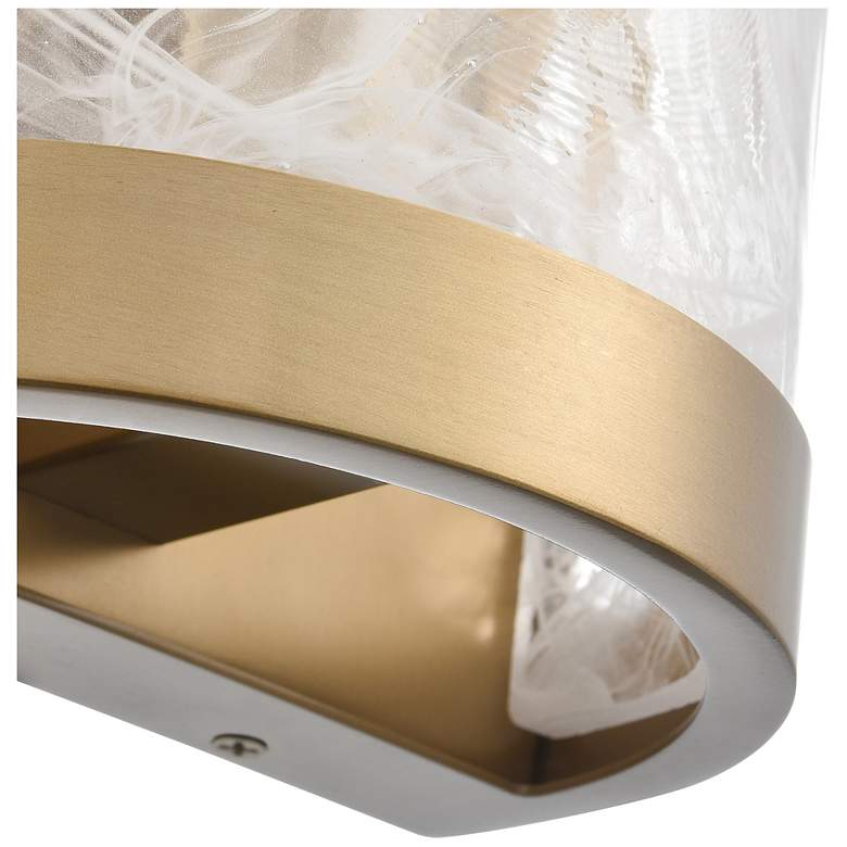 Image 4 Skye 17.99"H 2-Light Brushed Brass Wall Sconce w/ Wispy White Shade more views