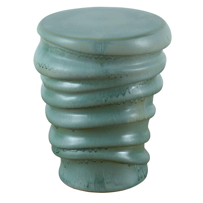 Image 2 Skye 17 3/4" Blue Garden Stool