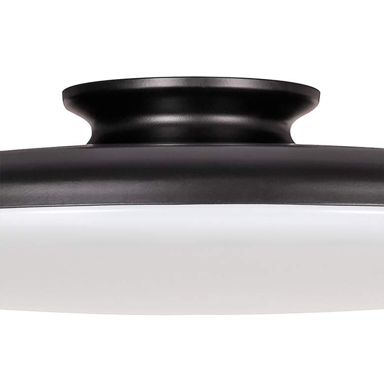 Image 3 Skye 19 inch Wide Round Black Metal LED Ceiling Light more views