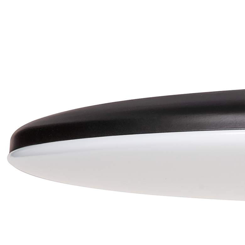 Image 4 Skye 19 inch Wide Round Black Metal LED Ceiling Light more views