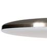 Skye 19" Wide Round Satin Nickel Metal Modern LED Ceiling Light