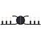 Skye 27.5 in. 6-Light Matte Black Vanity Light for Bathrooms