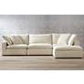 Thumbnail2 of Skye Classic Natural Linen 4-Piece Modular Sectional Set
