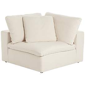 Image5 of Skye Classic Natural Linen 4-Piece Modular Sectional Set more views