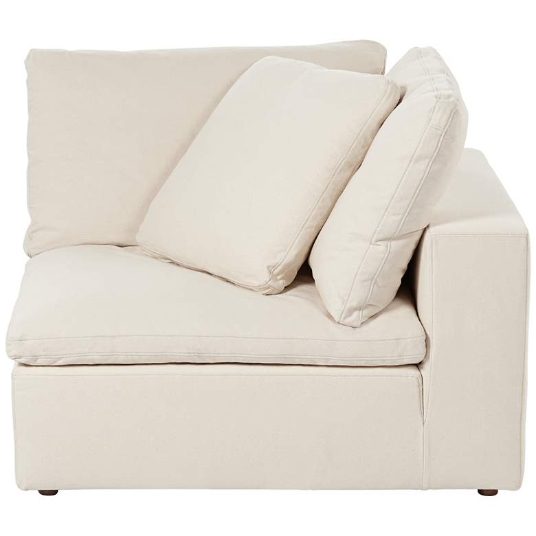 Image 5 Skye Classic Natural Linen 4-Piece Modular Sectional more views