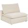 Skye Classic Natural Linen Modular Armless Chair