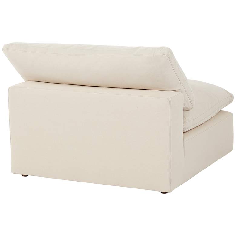 Image 5 Skye Classic Natural Linen Modular Armless Chair more views