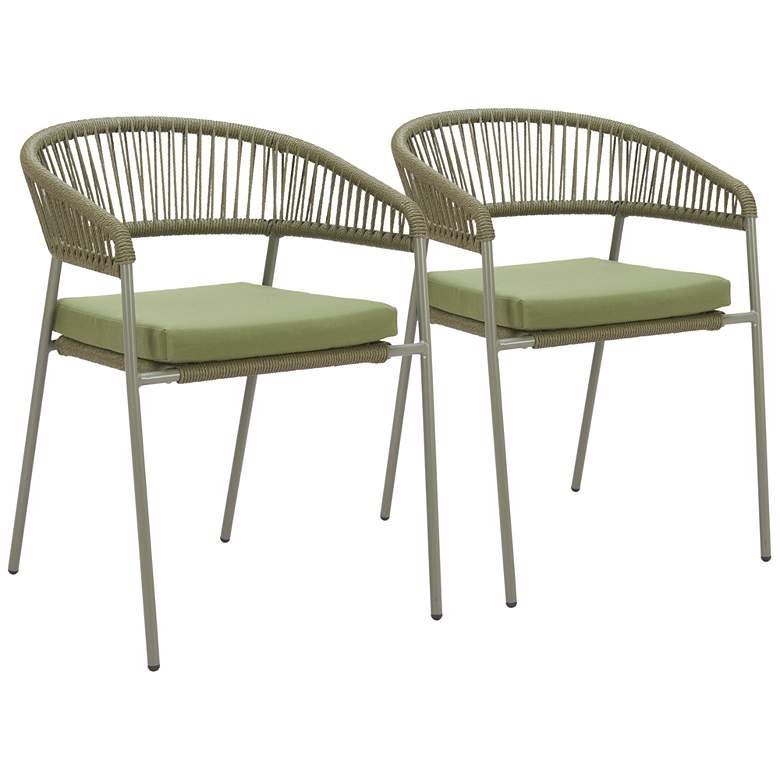 Image 1 Skye Dining Chair (Set of 2) Green