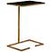 Skye Gold and Black Glass Accent Table