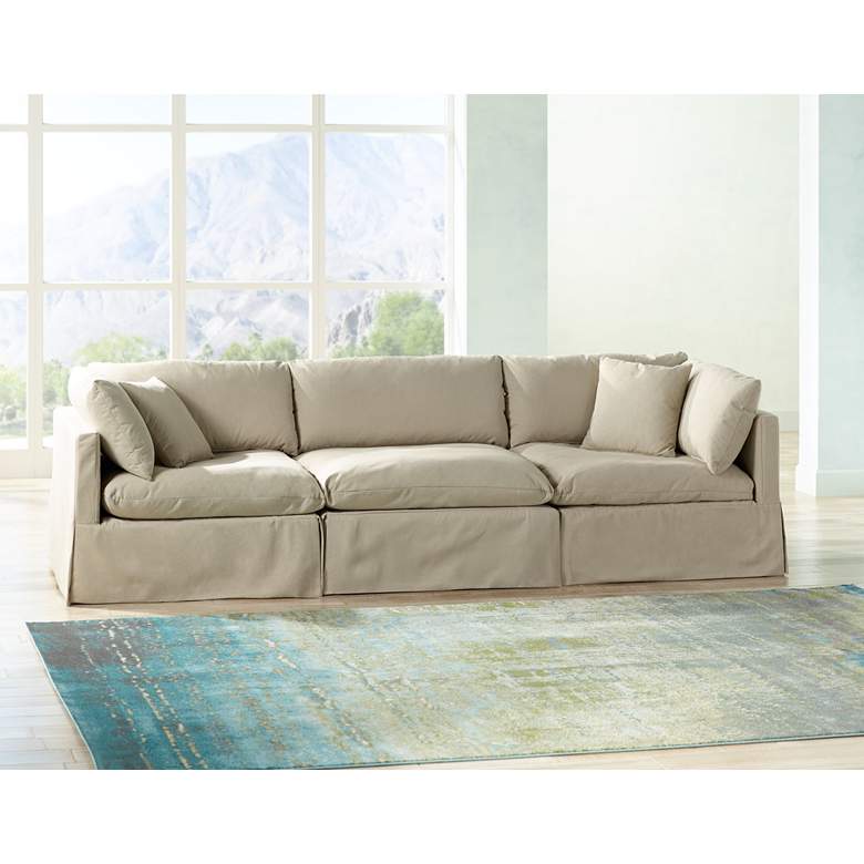 Image 1 Skye II Peyton Sahara Slipcover 3-Piece Modular Sofa