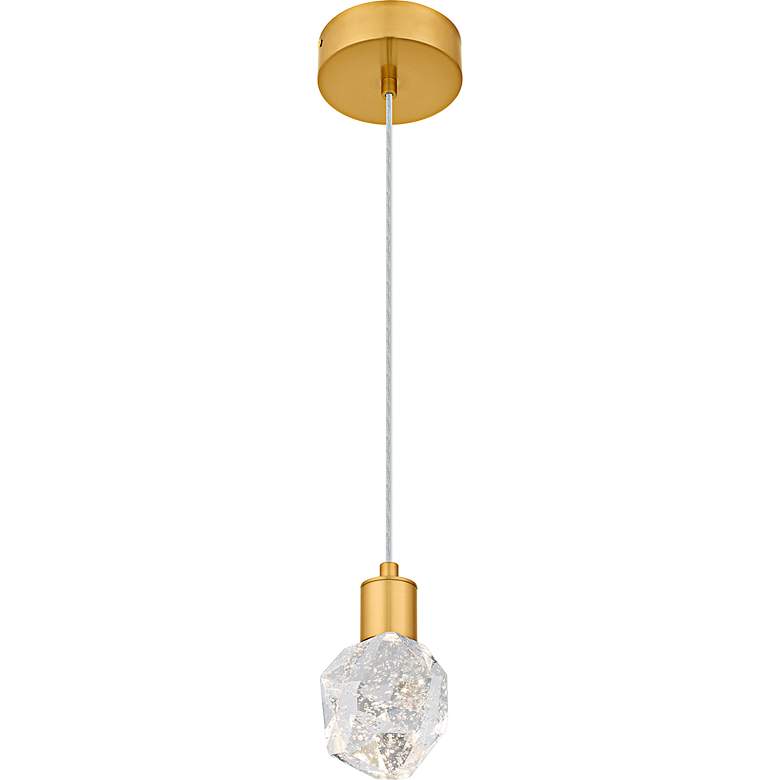 Image 4 Skye Integrated LED Brushed Gold Mini Pendant more views
