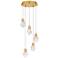 Skye Integrated LED Brushed Gold Pendant