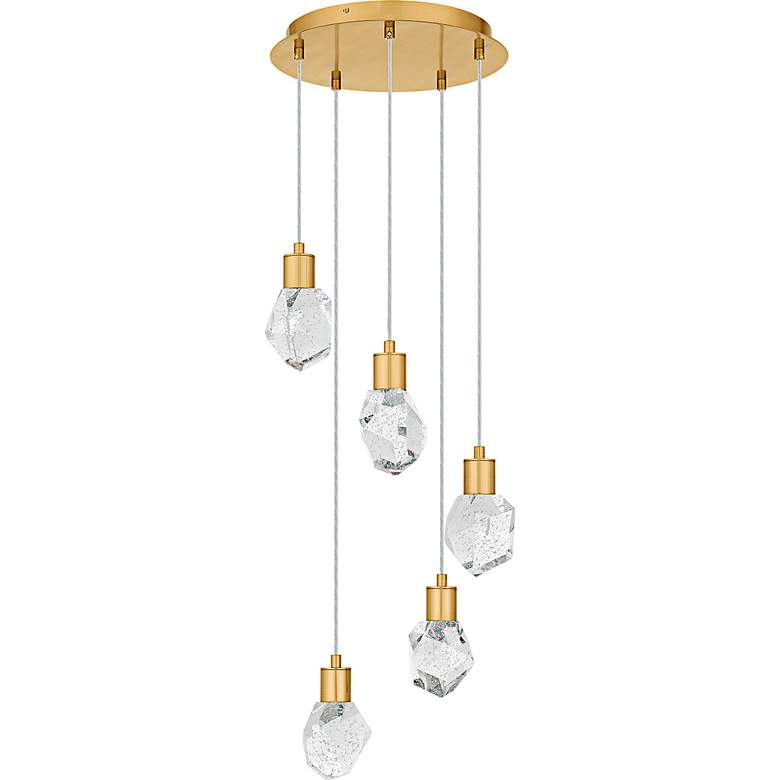 Image 2 Skye Integrated LED Brushed Gold Pendant more views