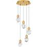 2_Skye Integrated LED Brushed Gold Pendant more views