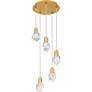 4_Skye Integrated LED Brushed Gold Pendant more views