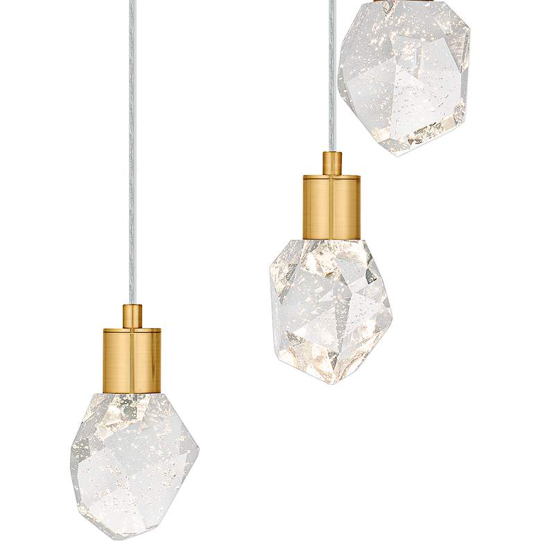 Image 5 Skye Integrated LED Brushed Gold Pendant more views